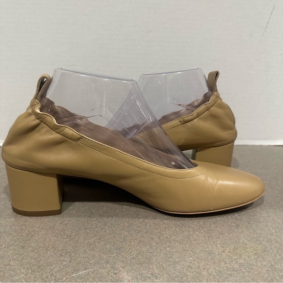 Everlane The Day Heel Taupe Round Toe Block Heel Size 9 - Picture 6 of 11